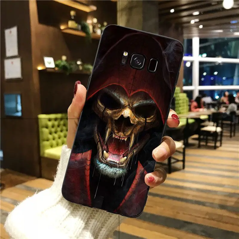 Babaite Grim Reaper Череп Скелет популярный дизайн чехол для GALAXY s7 edge s8 plus s9 plus s5 s6 edge - Цвет: A12