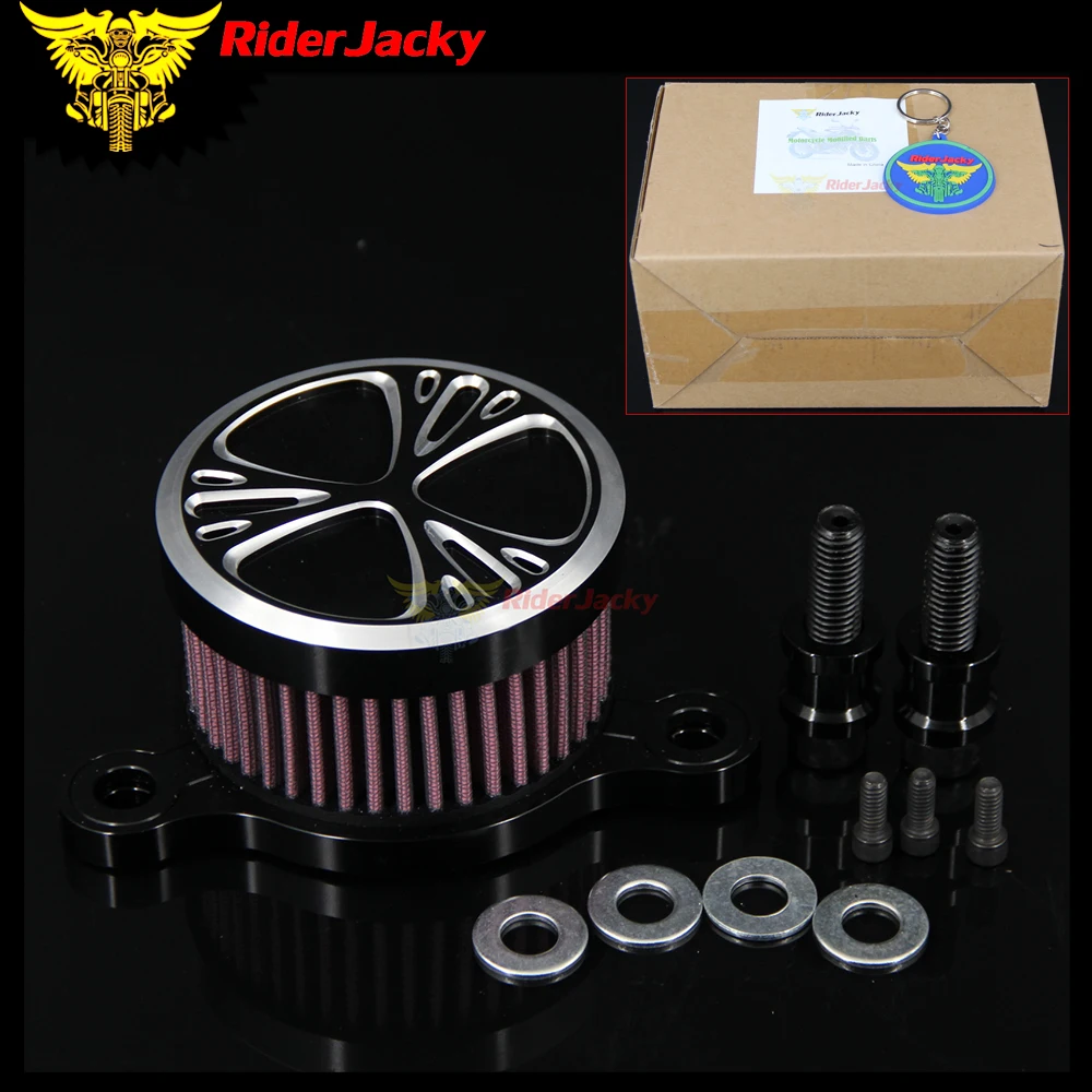 

RiderJacky For Harley Sportster 2004-2016 2012 2013 2014 2015 XL 883 1200 Motorcycle Deep Edge Cup Air Cleaner Intake Filter