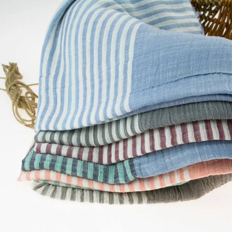 

High Quality Unisex Brand Striped Scarf Spring Autumn Warm Soft Scarves Women New Shawls Cotton Tassel Scarves Bufandas