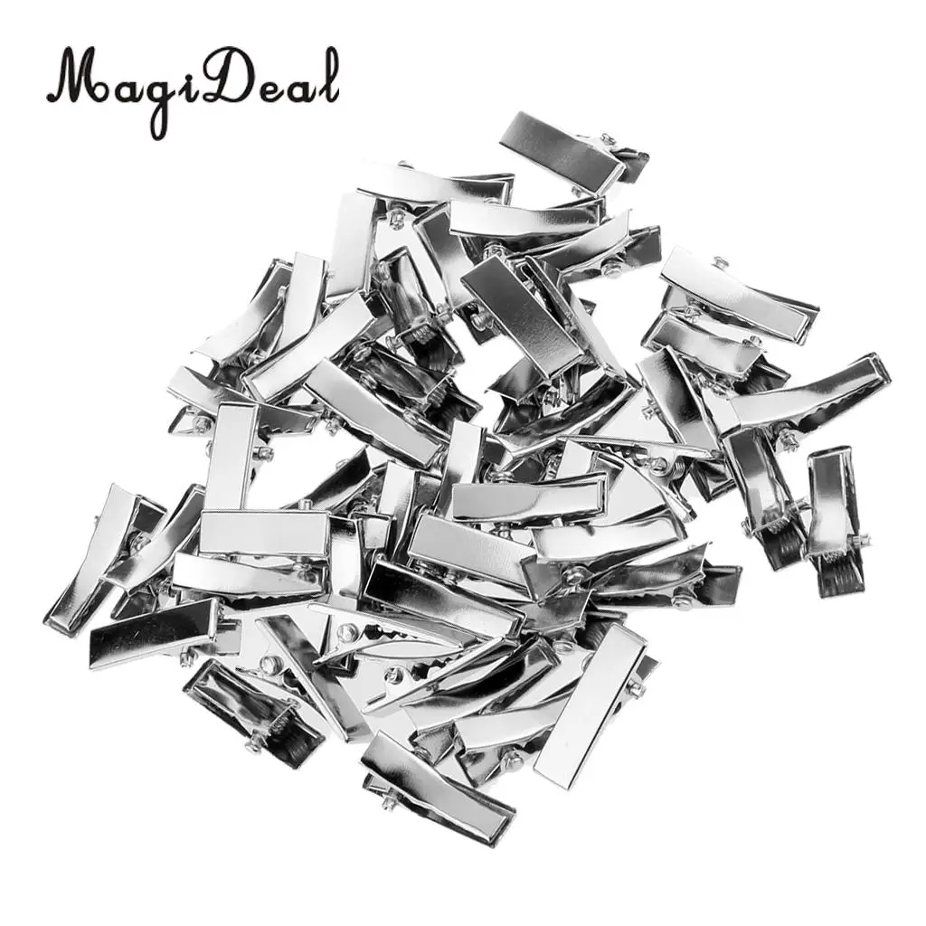 MagiDeal High Quality 50Pcs/Lot Mini Alloy Hairpin for Dolls DIY Making Princess Headwear Hair Clip Girls Children Gifts Acce
