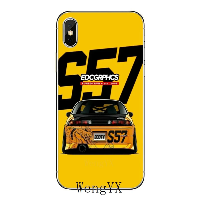 Тонкий, из ТПУ, мягкий чехол для телефона Apple iPhone X XR XS Max 8 7 6s 6 plus SE 5S 5c 5 4S 4 Racing Drift Cars Auto JDM - Цвет: Racing-JDM-car-A-15