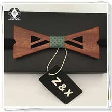 Новое поступление весело Личность майка для мужчин короткий рукав для отдыха деревянный галстук-бабочка галстук бабочка лучший подарок для men10pcs