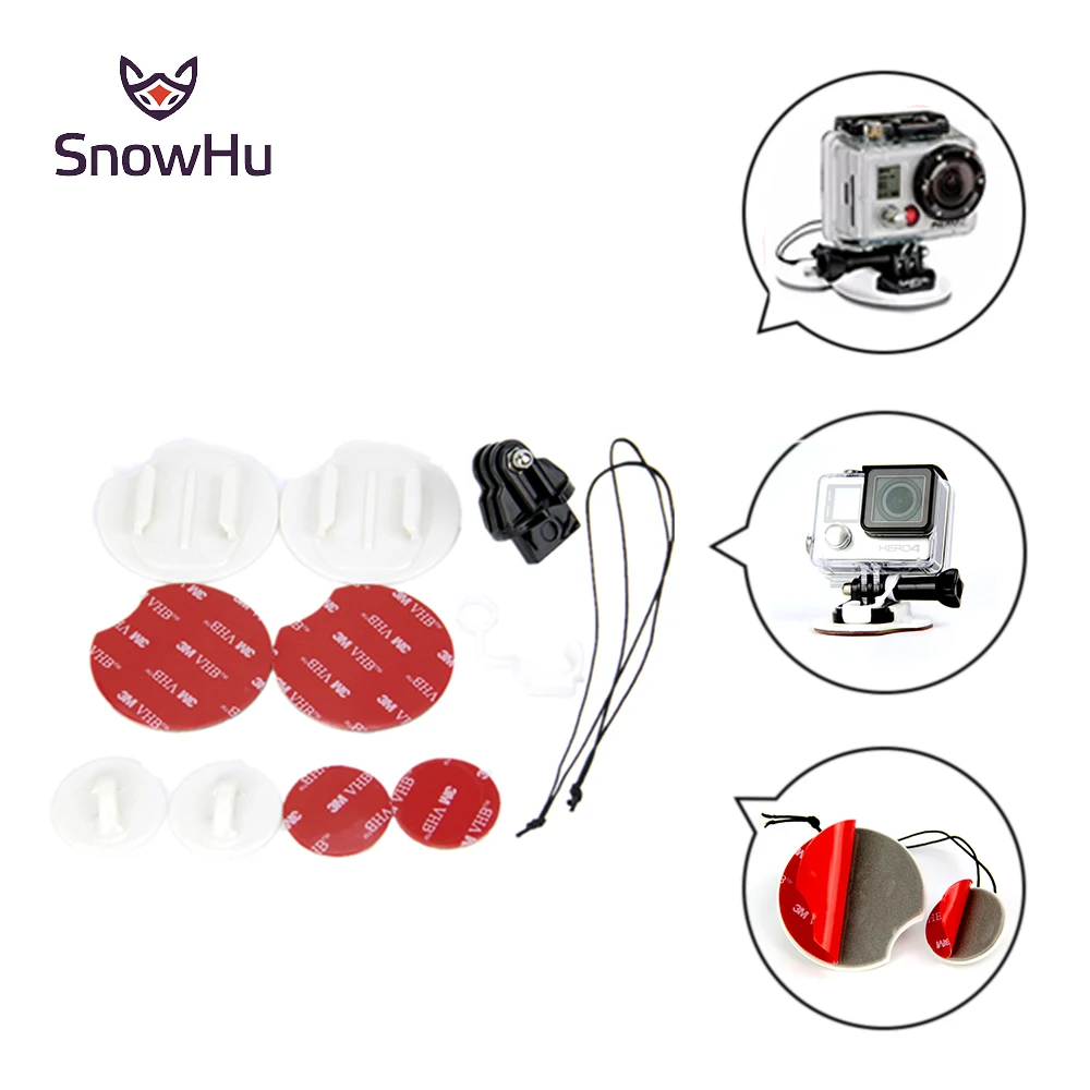 SnowHu For GoPro Tether Kit Surfboard Set Snowboarding Mount for Go Pro