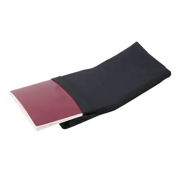 

Outdoor Sports Wrist Bag Elastic Close-Fitting 7 Inch Black Solid Color Mini Key Mobile Phone Bag