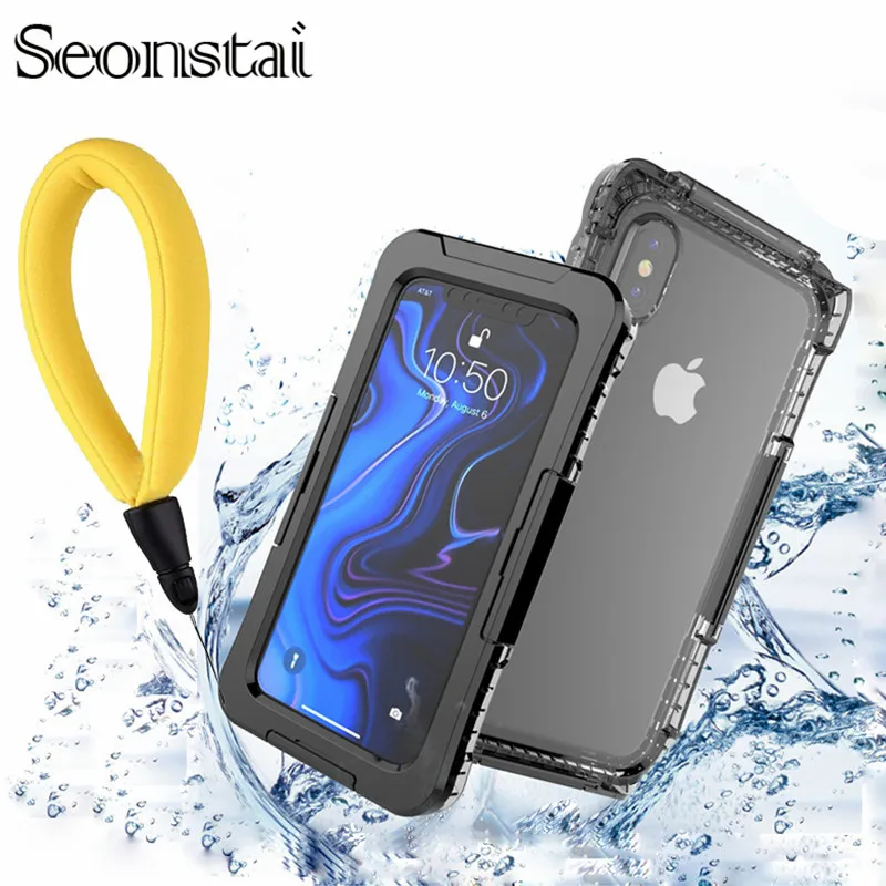 

Underster Waterproof Case for iPhone Xs Max Xr Swimming Outdoor Shockproof Cover for iPhone 7 8 Plus X XS 6 6s Plus Dive Fundas