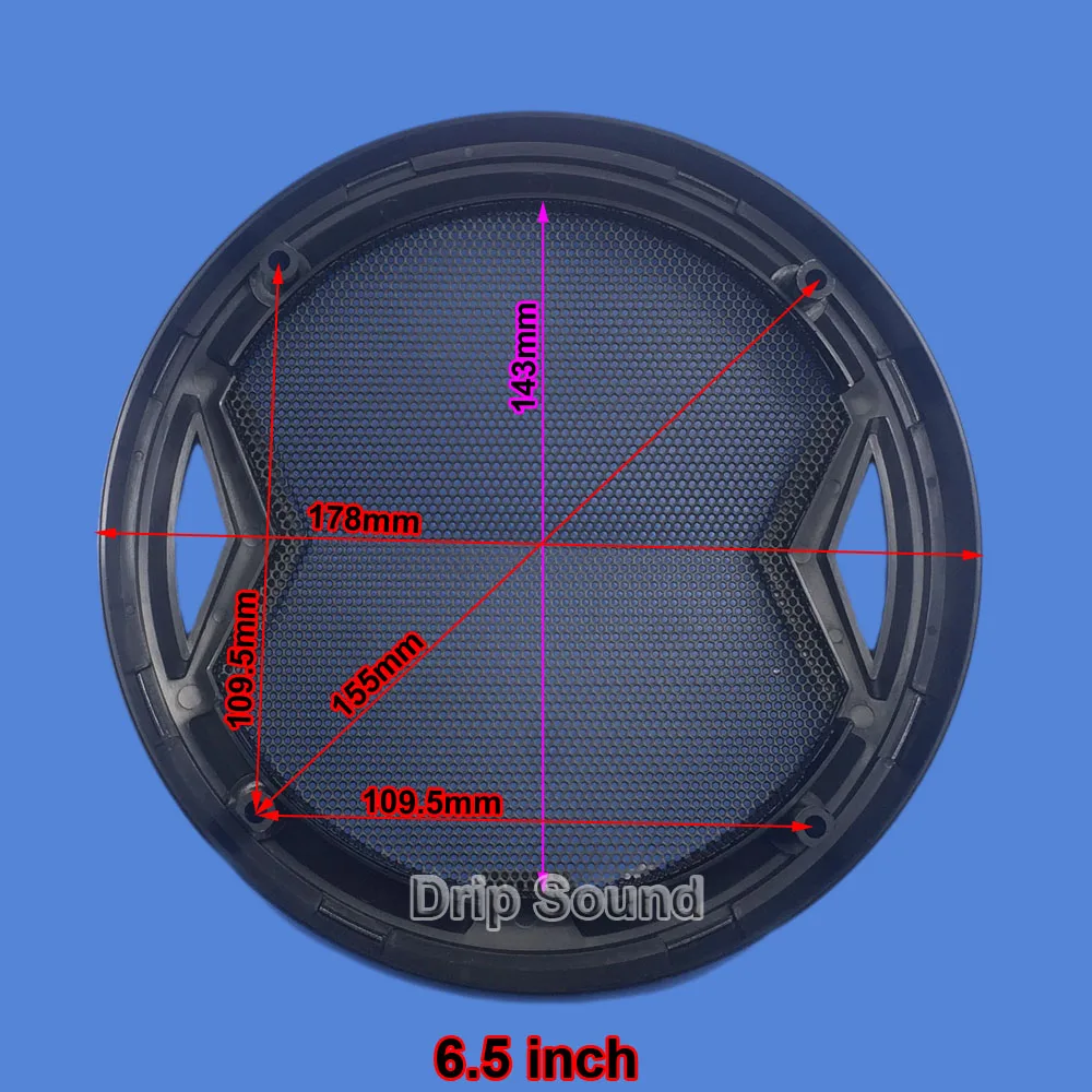 Для " /6"/6," /6" x " дюймовых динамиков конверсионная сетчатая Крышка для автомобильного аудио декоративная круглая металлическая сетчатая решетка