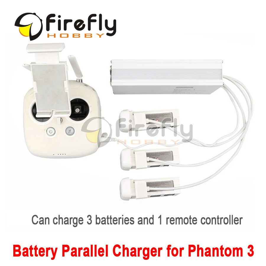 

Intelligent Remote Controller Battery Parallel Charger 4in1 Charging Adapter for DJI Phantom 3
