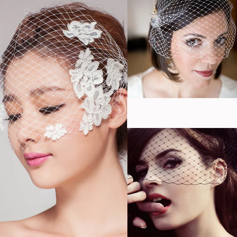 

Wholesale Price 2meters/Lot 20cm/45cm Width large hole Veil material Black /bleach white bride wedding veils mesh fabirc Z1288