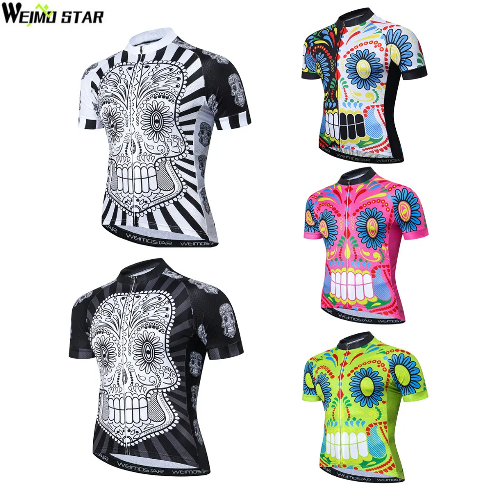 Skull 2018 NEW Men Cycling Jersey Printing Bike Bicycle Clothing Roupa