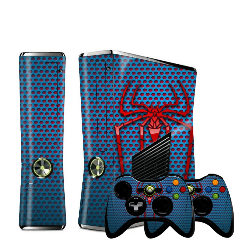 Виниловый чехол для консоли 3D Spider Wood Custom Man наклейки Microsoft Xbox 360 SLIM защитный