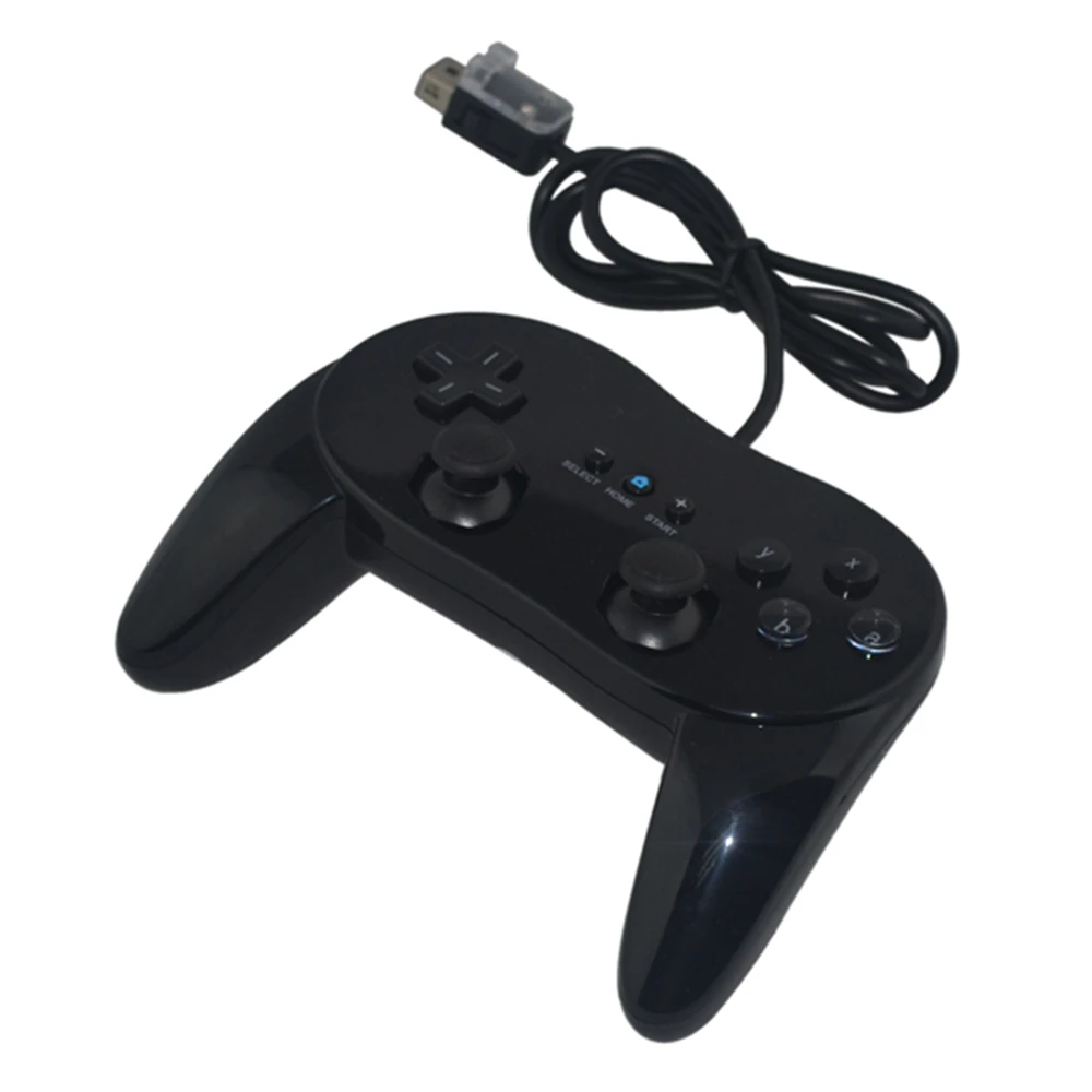 Двойной Аналоговый проводной игровой контроллер для Wii Classic пульт дистанционного