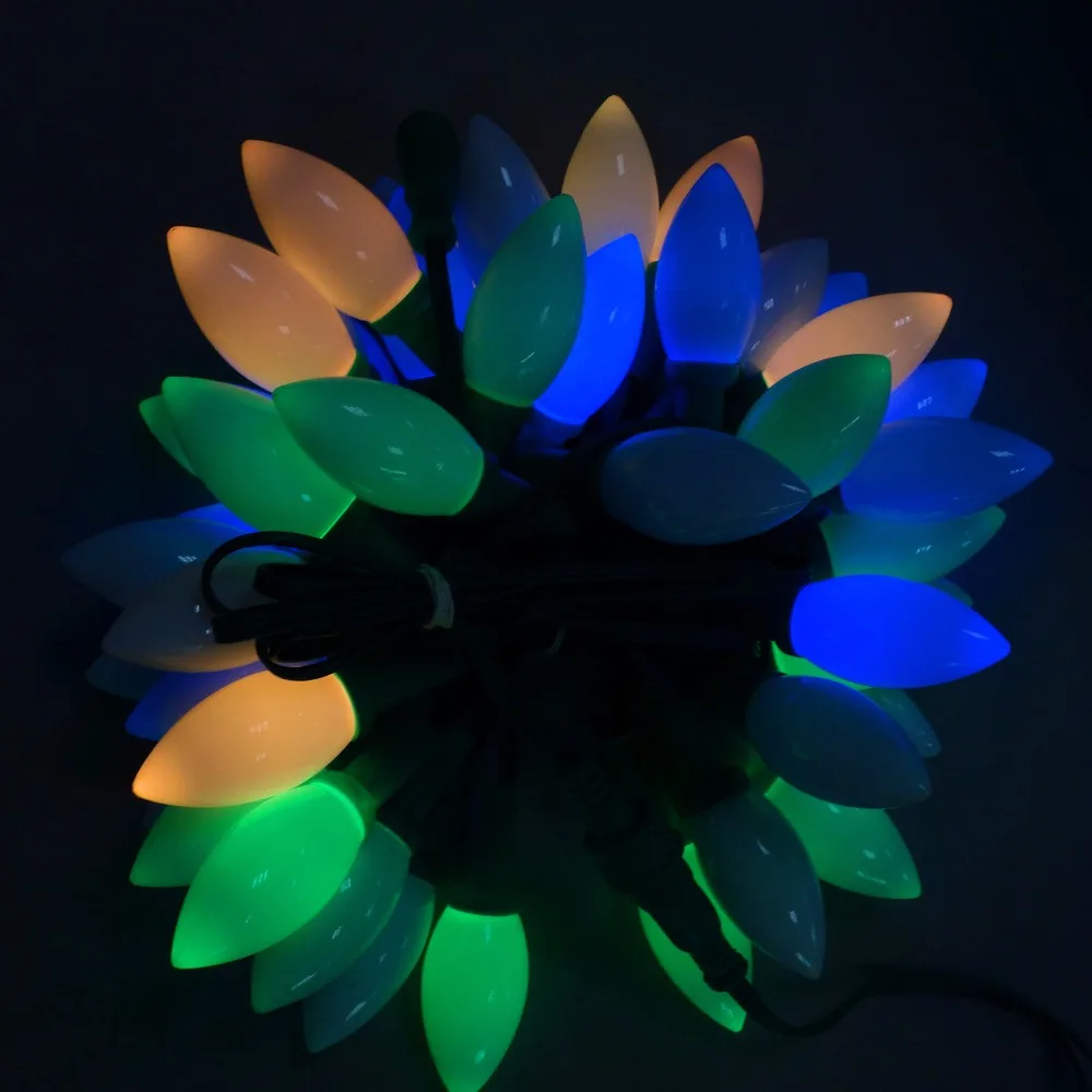 50 узлов Адресуемая светодиодная Рождественская Пиксельная гирсветильник RGB DC5V