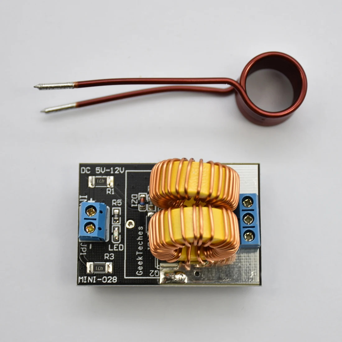 low cost  5V~12V Zero Voltage Switching ZVS Induction Heating Power Supply Module with Coil Power Supply Heat