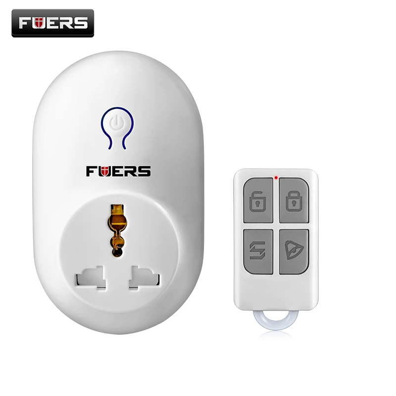 

Security Alarm Accessories Smart Socket Wireless Remote Switch Power Socket Plug 433MHz suit for G18 G19 W2 W1 Alarm System
