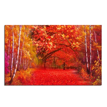 

Autumn leaves woods 48x30cm Full drill diamond embroidery 3d diamond cross stitch fashion diamond mosaic pictures of rhinestones