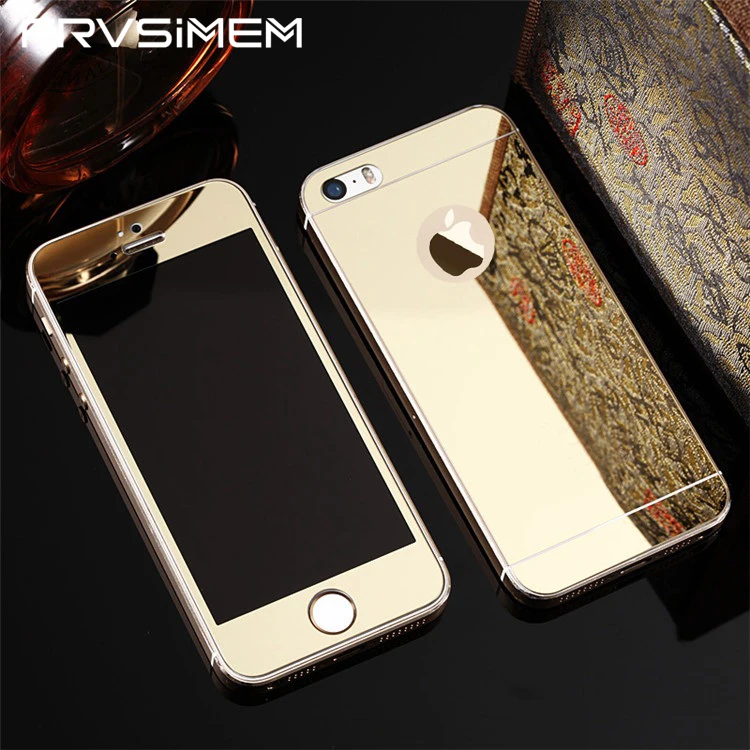 FRVSIMEM Front+Rear Back 2PCS Full Screen Mirror Plating