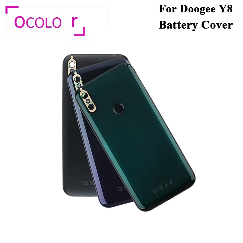 

ocolor For Doogee Y8 Battery Cover Colorful Bateria Back Case Cover Replacement For Doogee Y8 Mobile Phone Accessories