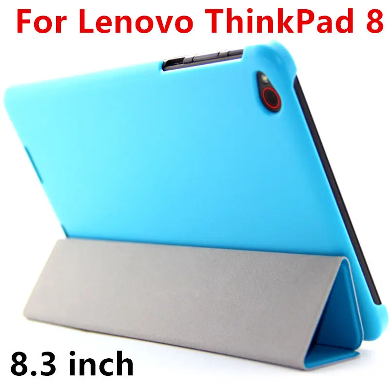 High Quality Folio Stand PU Leather Case Business Protective Cover For Lenovo ThinkPad 8 Tablet