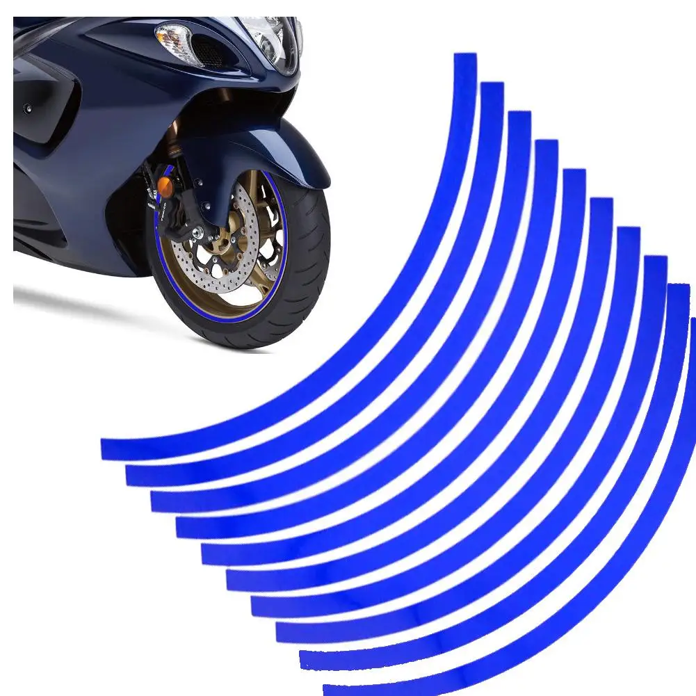 

20Pcs/Set Reflective Car Motorcycle Tyre Sticker Decal Tire Trim Strip Accessory Car Tyre Sticker