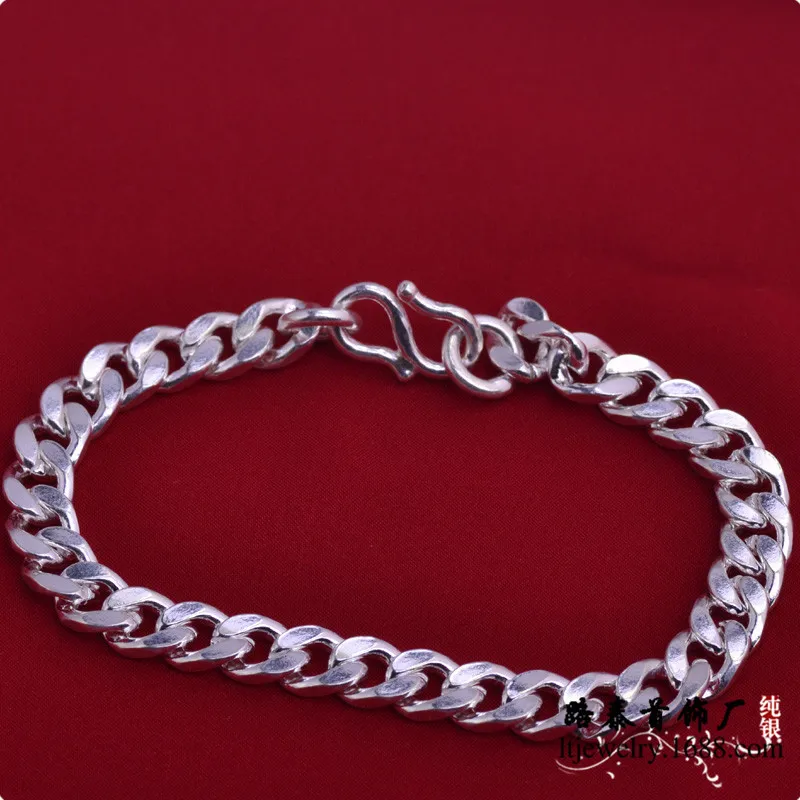 

HWBR40515 men bracelets 925 sterling silver fashion bracelets rhodium plating jewelry,
