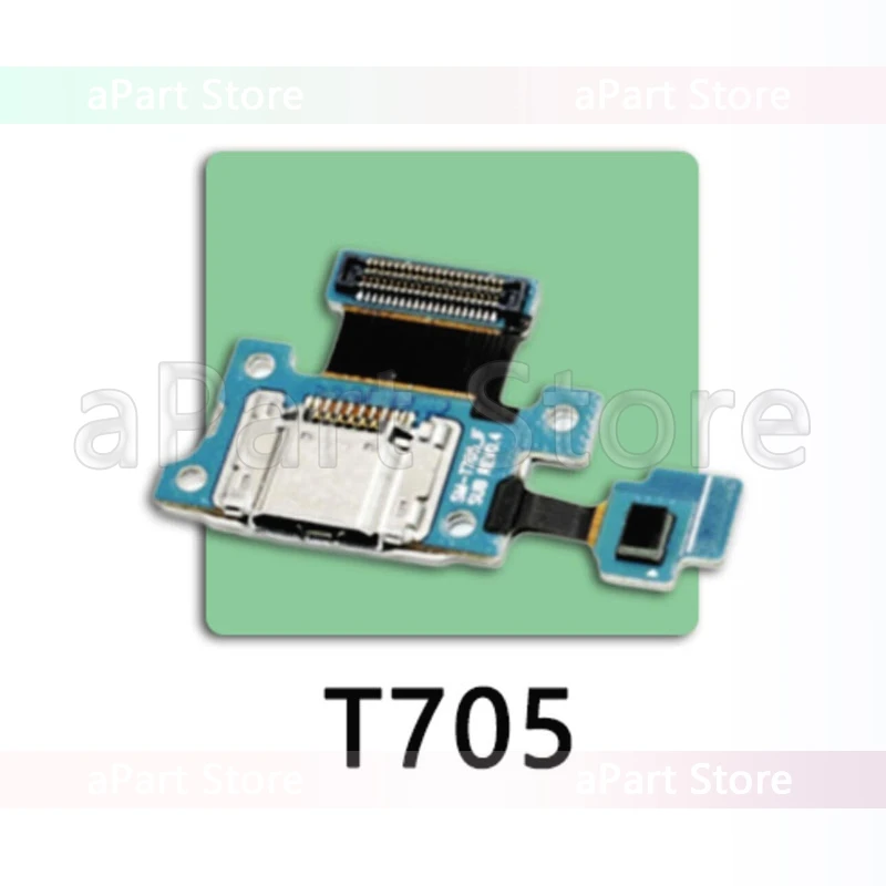 Для samsung Galaxy Tablet Tab T300 310 T320 T700 T705 Usb док-станция разъем порт зарядное устройство плата зарядки гибкий кабель микрофона Замена - Цвет: T705