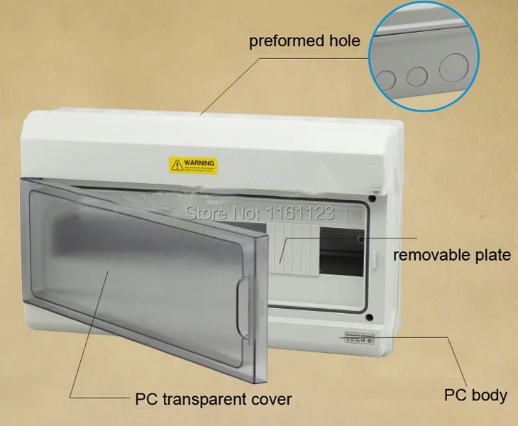 Высокое качество лучший ПК материал IP66 водонепроницаемый Электрический счетчик распределительная коробка 24 способ распределительный корпус