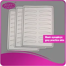 5 шт. пустой Eyebow мягкая практика кожи макияж татуировки Перманентная практика для новых людей, работающих