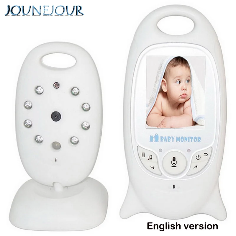 

JUNEJOUR Video Baby Monitor 2.0" Wireless Baby Monitor With Camera 2 Way Talk Night Vision LCD Music Temperature English