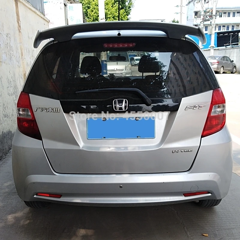 Для Honda Jazz Fit 2008 2009 2010 2011 2012 2013 Высокое качество ABS Материал крыло автомобиля грунтовка Цвет задний спойлер