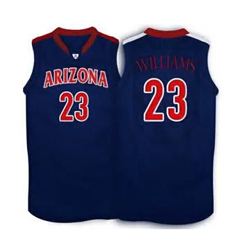 red white and blue basketball jersey