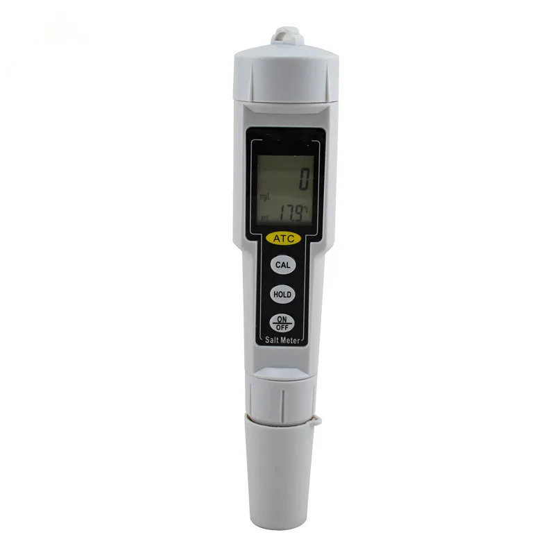 

Hot Sale Pen Type Salt Meter CT-3081 Range 0-9999 mg/L Digital Waterproof Salinity Water Quality Salt Value Measuring Meter