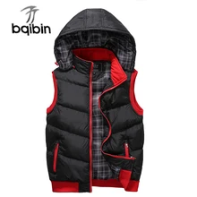 Зимний мужской жилет размера плюс 5XL, теплые куртки без рукавов, мужские повседневные приталенные осенние жилеты, мужские Брендовые жилеты