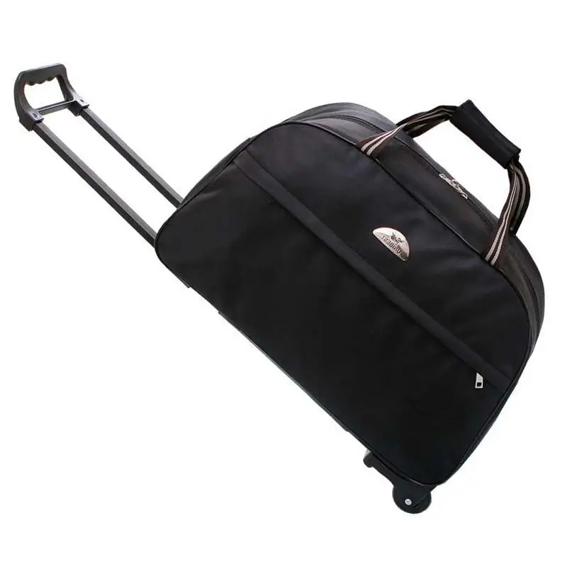 

Travel Trolley luggage Bag Hand Luggage 22" 24"inch Duffle Waterproof Oxford Suitcase On Wheels