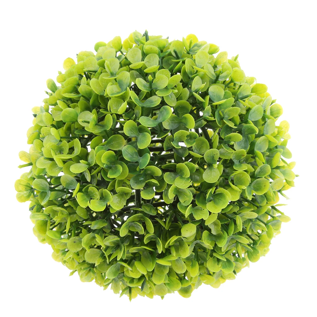 1pc 17cm Artificial Topiary House Plants Ball Pool Patio Garden Porch Green
