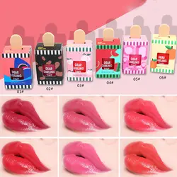 6 цветов Блеск для губ Make Up Liquid Lipstick длительный идеальный оттенок матовая губная помада водостойкая batom Super Ice Cream beauty