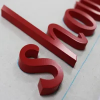 3D durable 316 stainless steel fabricate metal letter shop front sign image