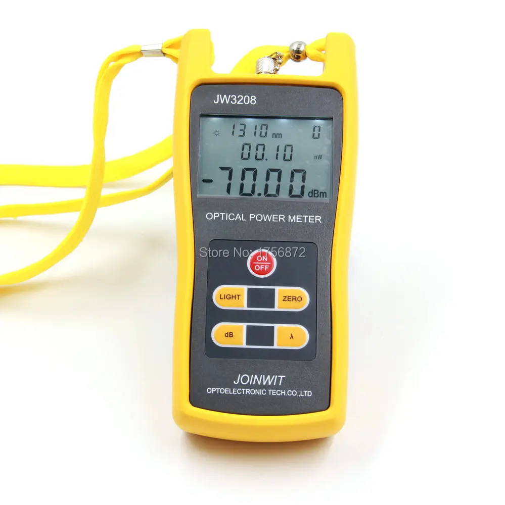 

Telecommunication Field Cheap JW3208A -70~+6dBm Handheld Fiber Optic Power Meter