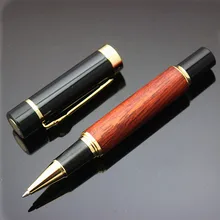 Jinhao 650, Высококачественная Модная Деревянная шариковая ручка с золотым зажимом 0,7 мм, роскошная металлическая подарочная ручка для бизнес-шариковых ручек