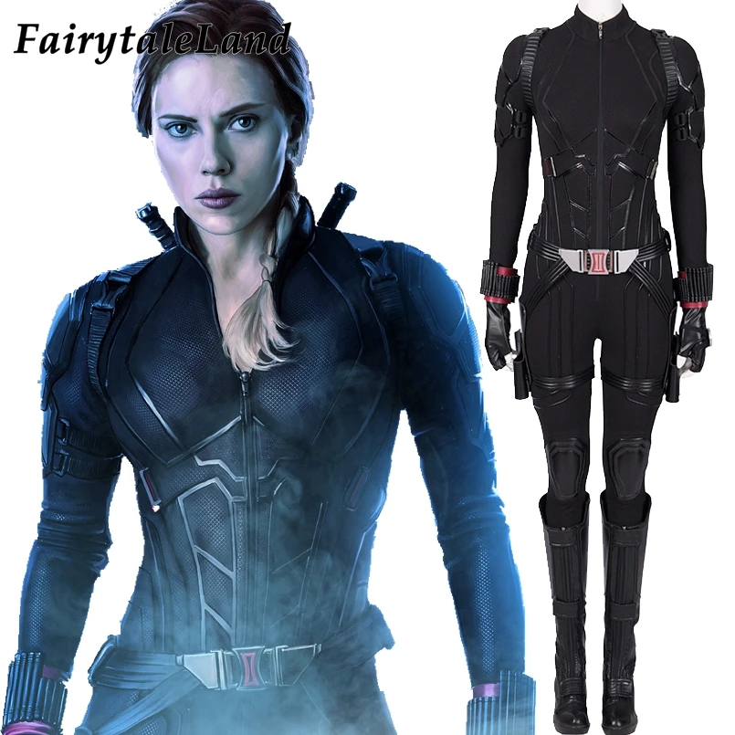 Avengers Endgame Black Widow Cosplay Costume Halloween Women Costumes Avengers 4 Natasha Romanoff costume Black Widow Jumpsuit