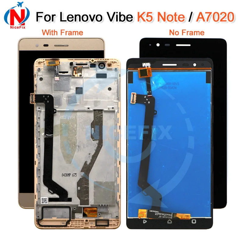 

5.5" LCD For Lenovo Vibe K5 Note Display Touch Screen with Frame For Lenovo K5 Note Display A7020 LCD Replacement