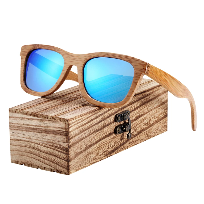 BARCUR Bamboo Wood Retro Vintage Sunglasses BC8210