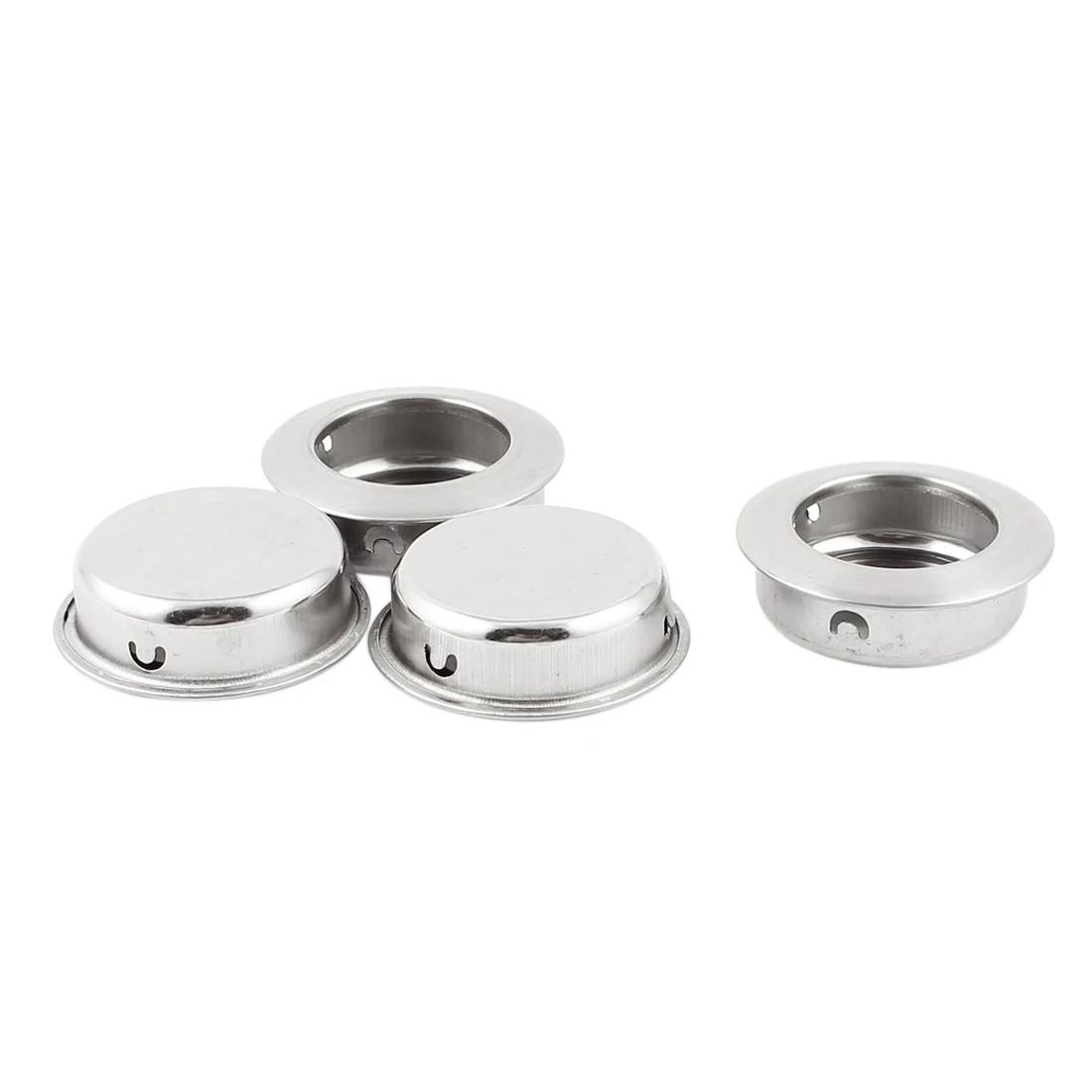 

Cabinet Drawer Sliding Door Concealed Round Flush Pull Handle 4pcs