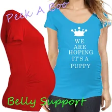 European American Pregnancy Maternity T Shirt Plus Size Summer Women Apparel Crown Baby Printed Cotton Pregnant