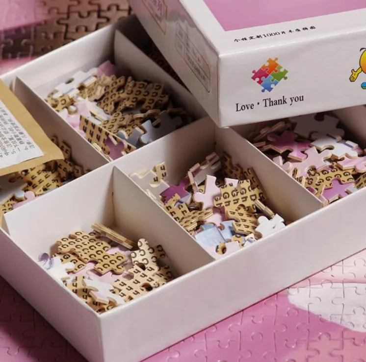 Персонализированные фото пользовательские головоломки 1000 штук деревянные головоломки живопись для взрослых детей игрушки украшения дома декорации головоломки