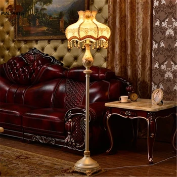 

Nordic standing lamps for living room european floor lamp Bedroom Bedside stand light Resin flower lamp home deco luminaire