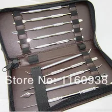 Горячая стоматологический резьбовой набор, набор гравировальных ножей, резец из нержавеющей стали нож
