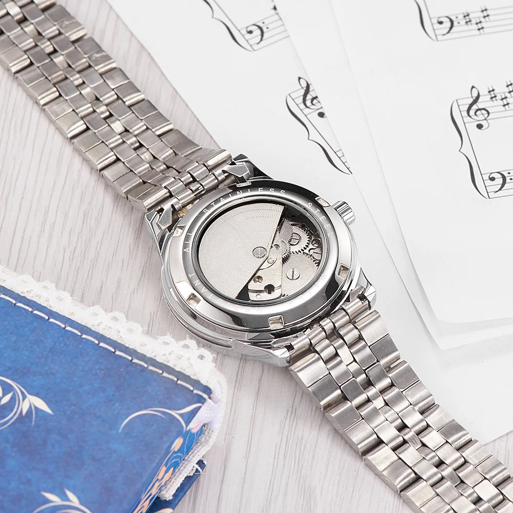 Reloj Mujer OYW женские Автоматические механические часы, полностью стальной ремешок, женские часы, модные наручные часы, женские часы Montre Femme