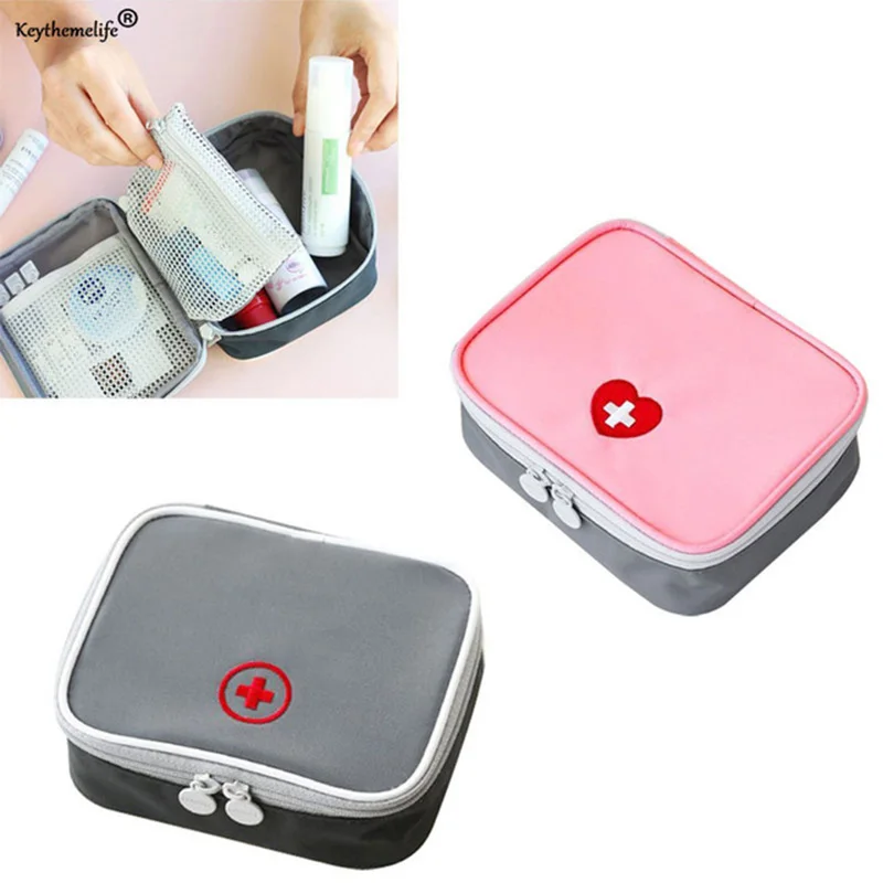 

Keythemelife Mini Outdoor First Aid Kit Bag Medicine Storage Bag Travel Portable Medicine Package Emergency Kit Bags C