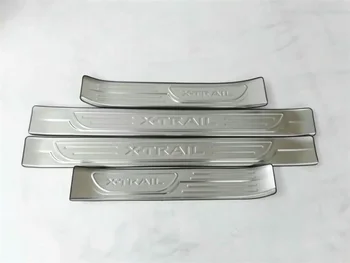 

For Nissan X-Trail T32 2017 2018 External Door Sill Cover Scuff Plate Welcome Pedal Trim Stainless Steel Car Styling Accessories