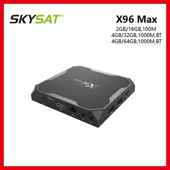 

Smart TV Box Android 8.1 Amlogic S905X2 Quad Core WiFi 2.4G/5G Ethernet 100M/1000M BT4.0 X96 MAX Set up Box Smart IPTV box